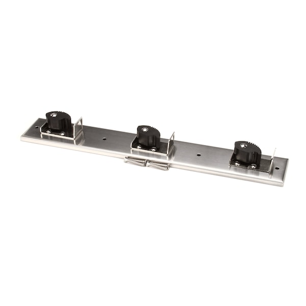 Mop Hanger, Stainless Steel, Spring-Loaded Rubber